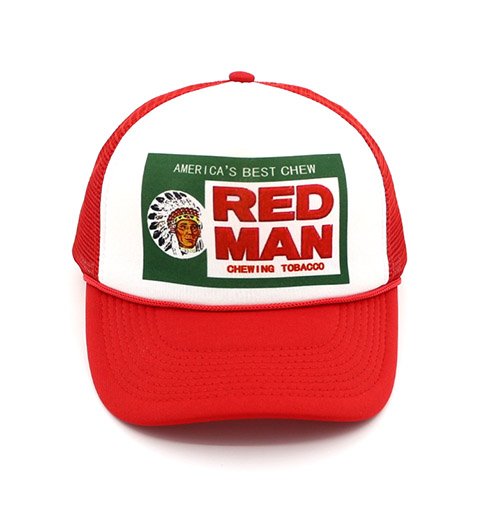 RED MAN Red Sponge 5-panel Mesh Hat Trucker Hat