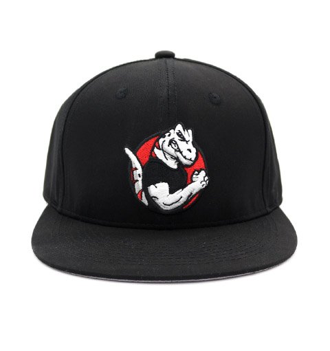 Power Dinosaur Embroidery Delicate Cotton Fabric Snapback Cap
