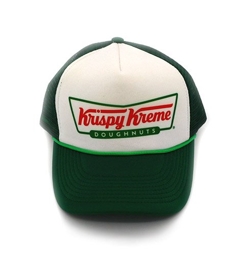 Heat Transfer Green Sponge Fabric 5-panel Mesh Cap Trucker Cap